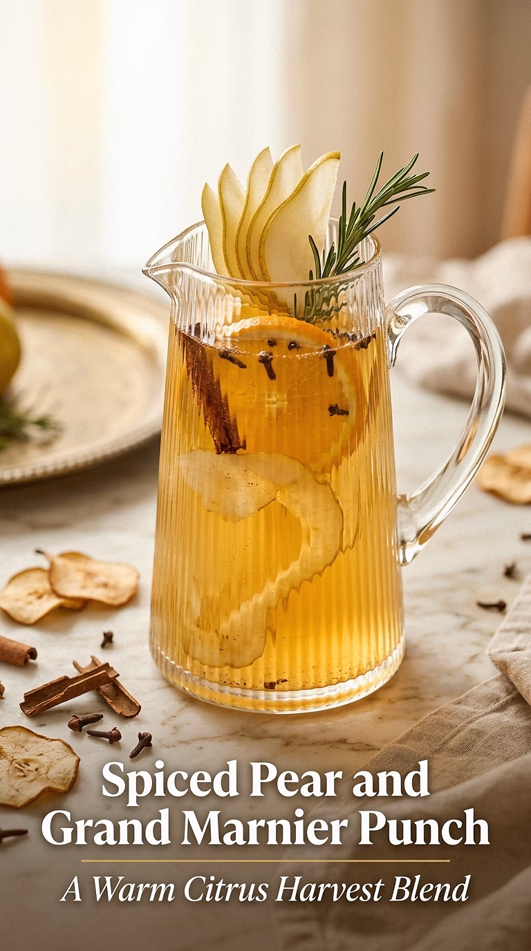 Spiced Pear and Grand Marnier Punch