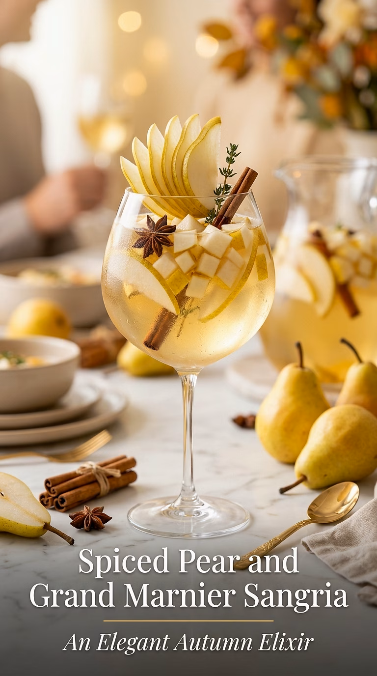 Spiced Pear and Grand Marnier Sangria