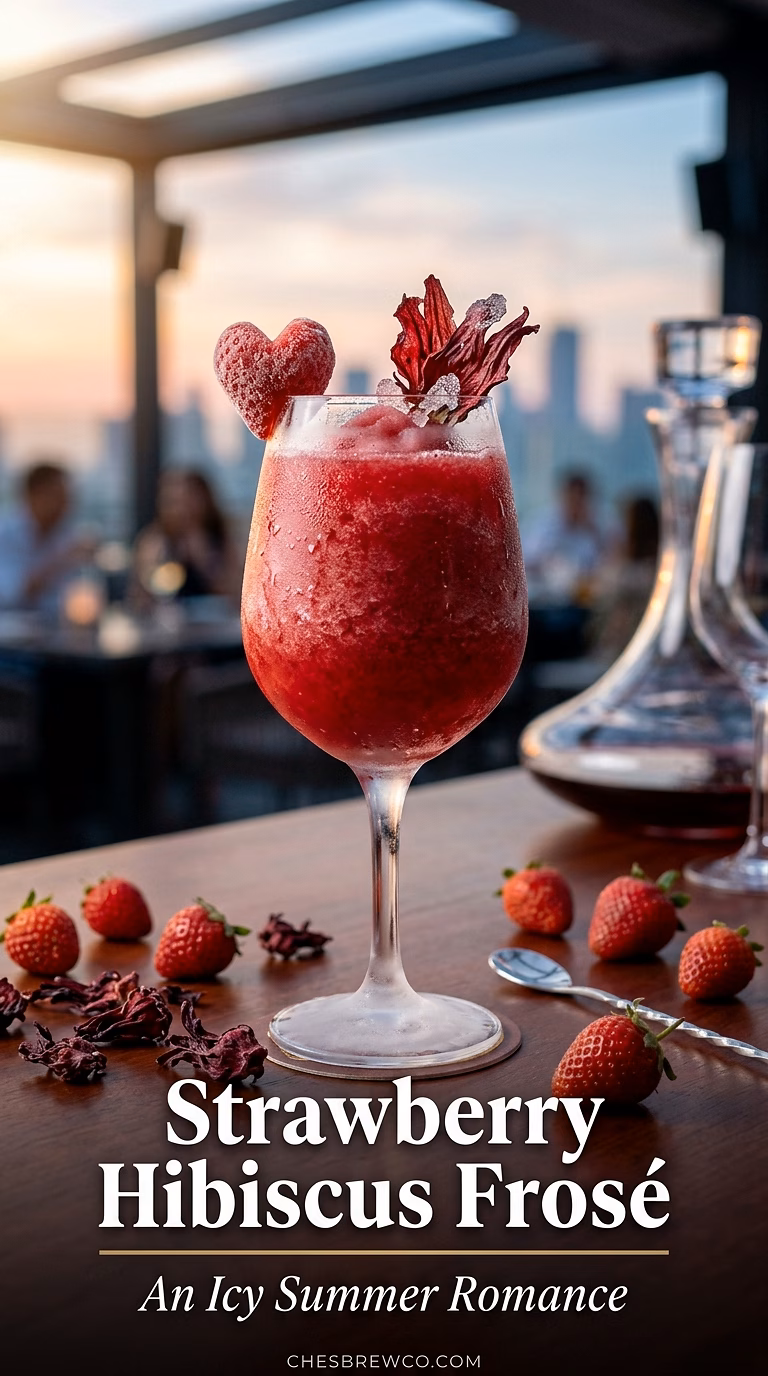 Strawberry Hibiscus Frosé