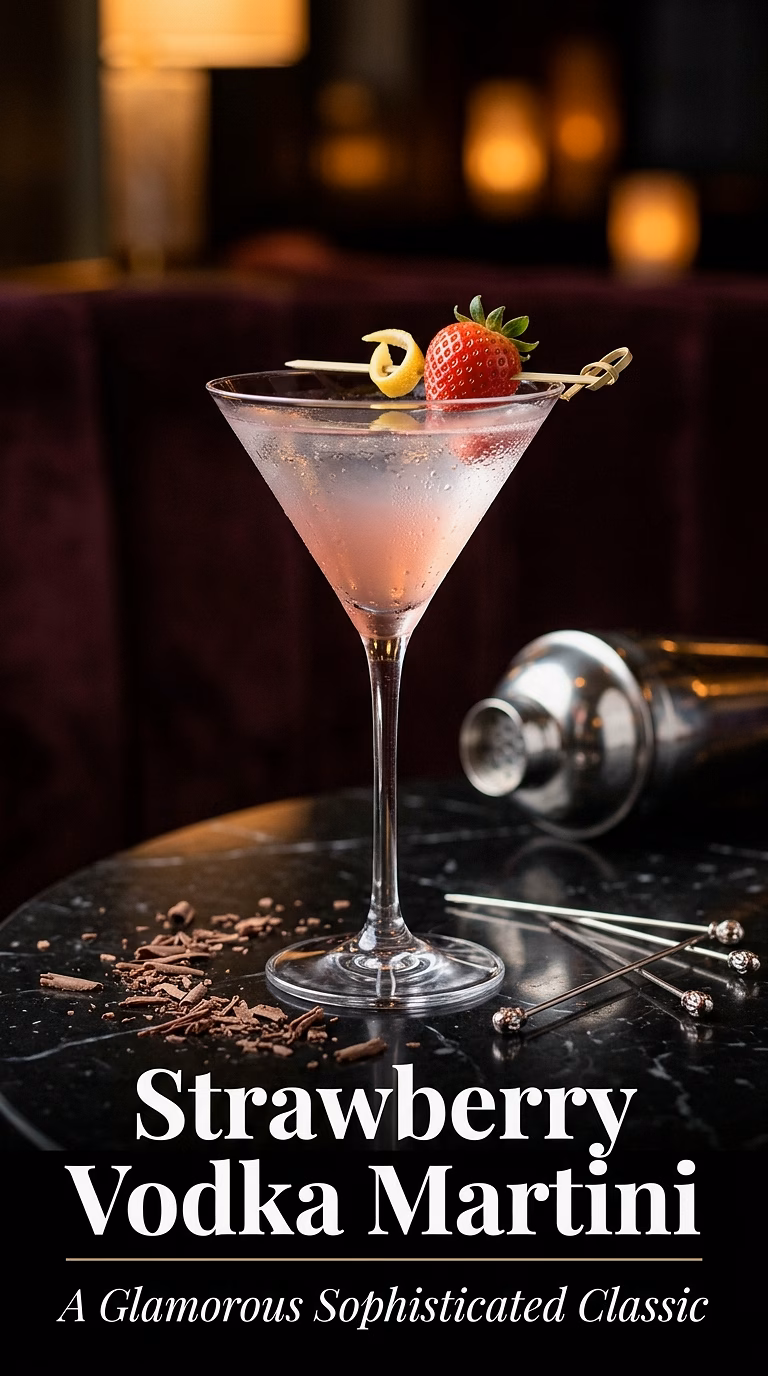Strawberry Vodka Martini