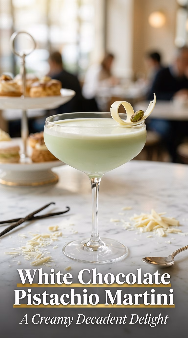 White Chocolate Pistachio Martini