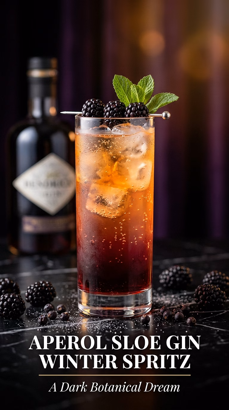 Aperol Sloe Gin Winter Spritz