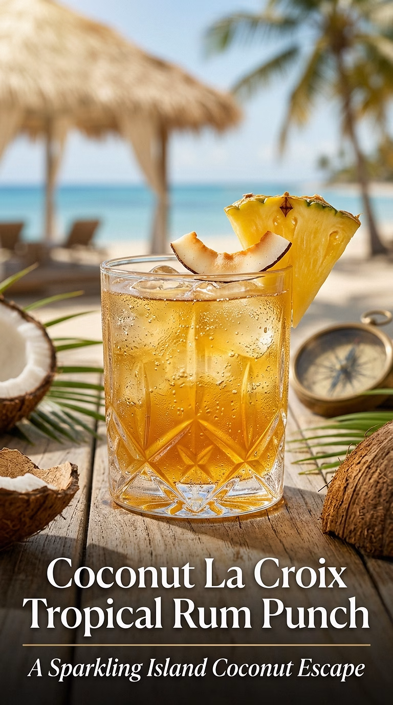 Coconut La Croix Tropical Rum Punch
