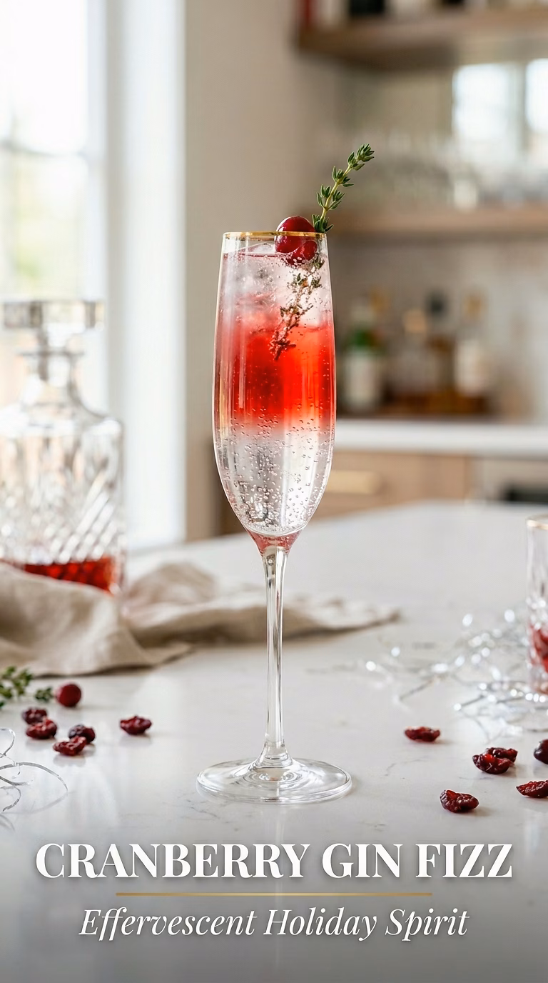 Cranberry Gin Fizz