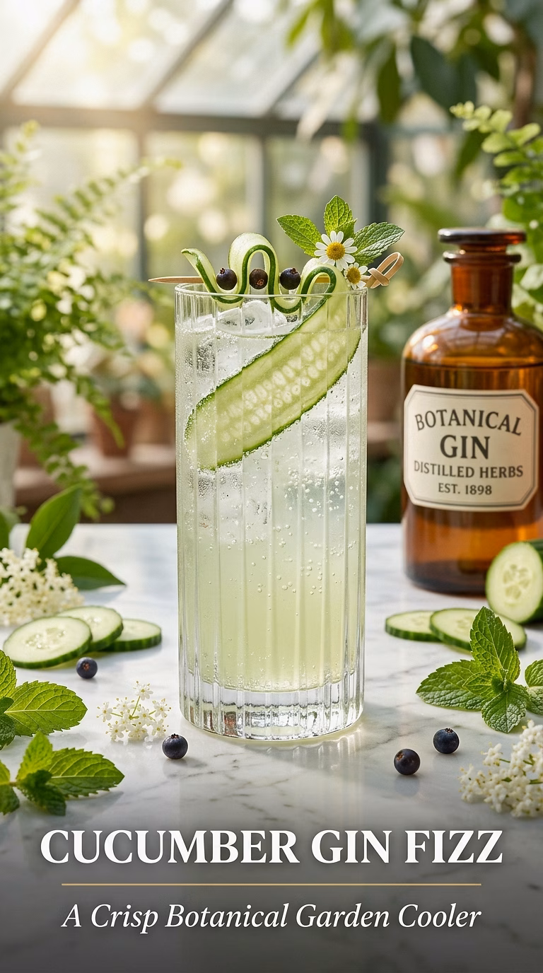 Cucumber Gin Fizz