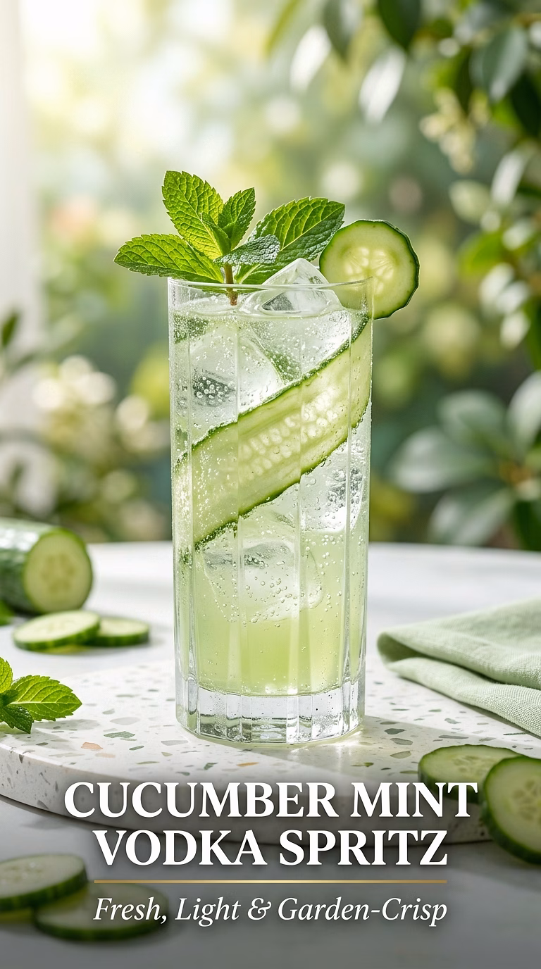 Cucumber Mint Vodka Spritz