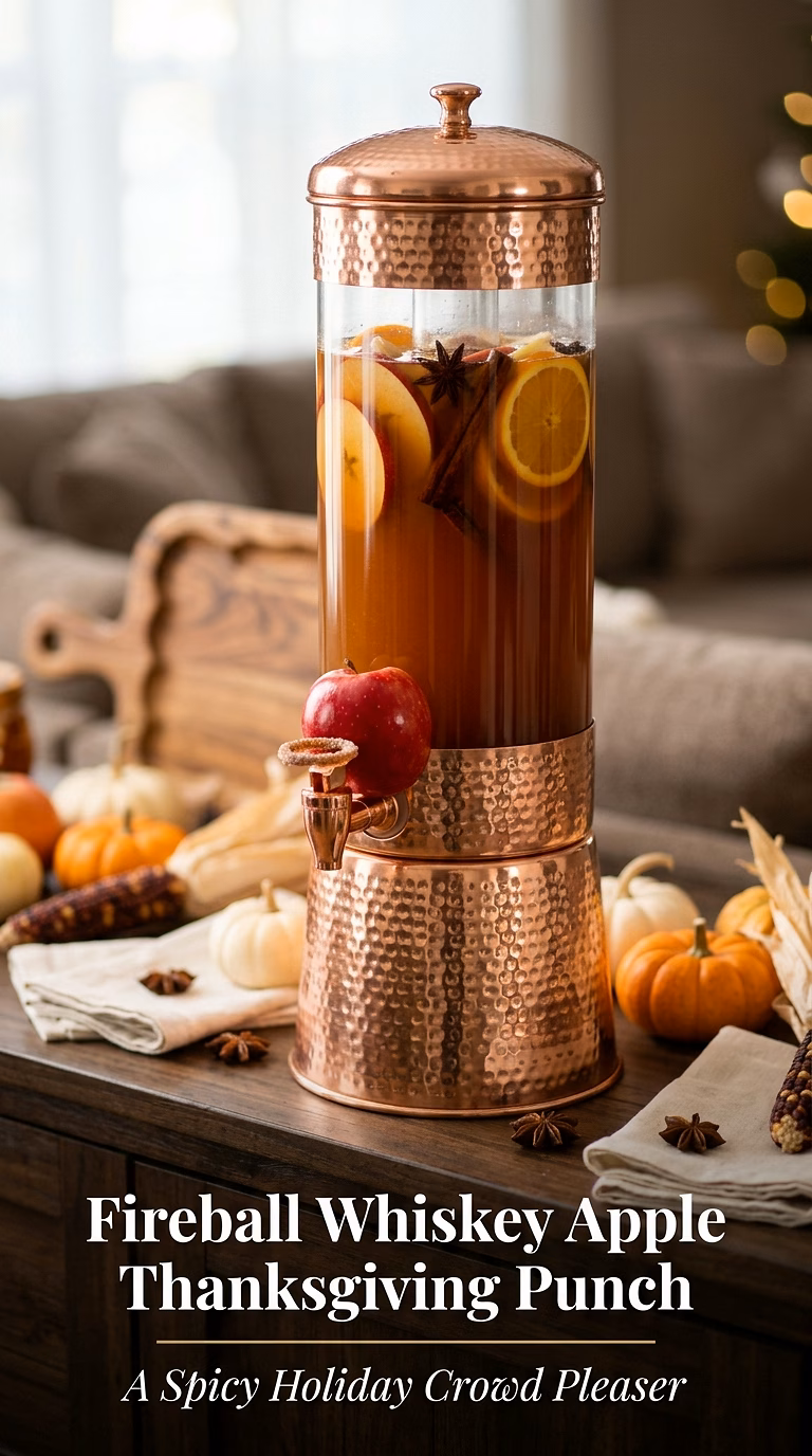 Fireball Whiskey Apple Thanksgiving Punch