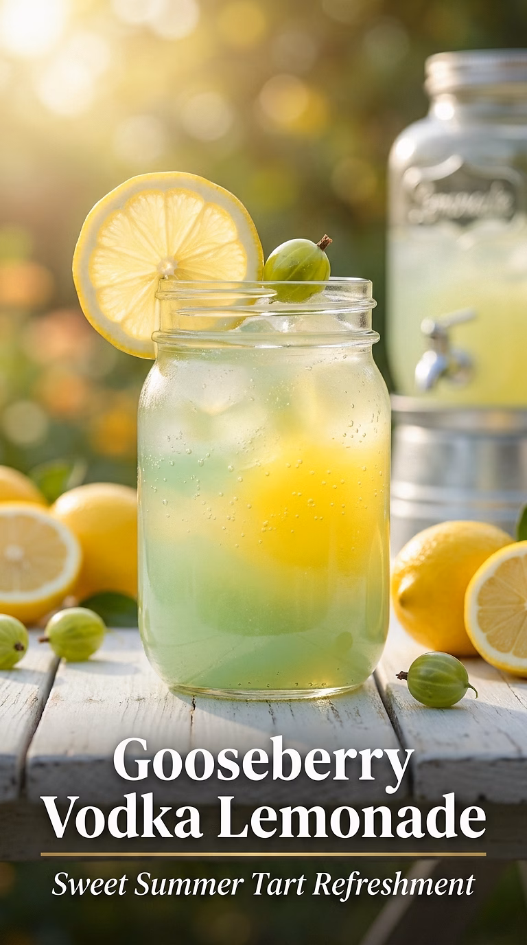 Gooseberry Vodka Lemonade