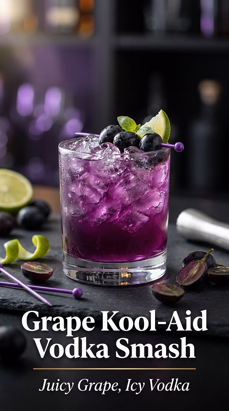 Grape Kool-Aid Vodka Smash