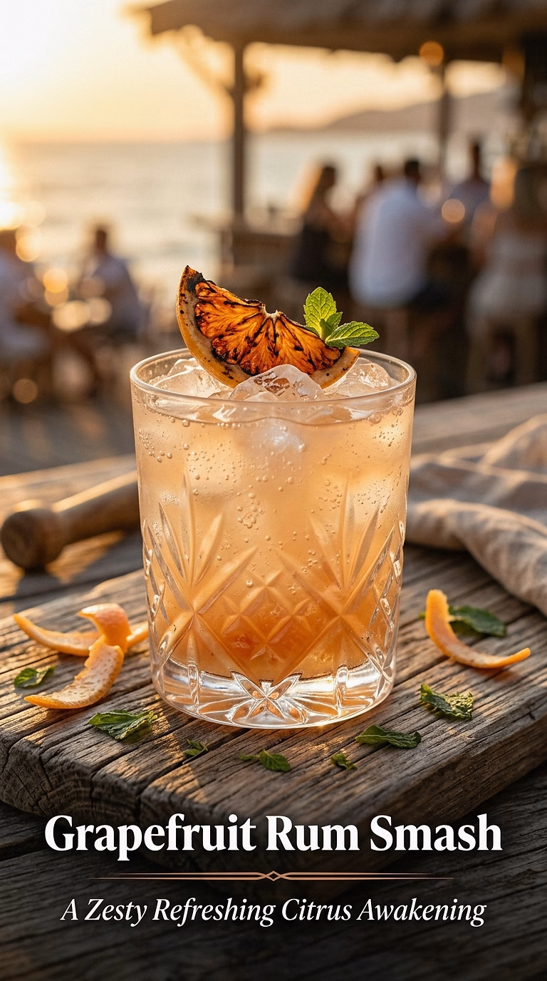 Grapefruit Rum Smash