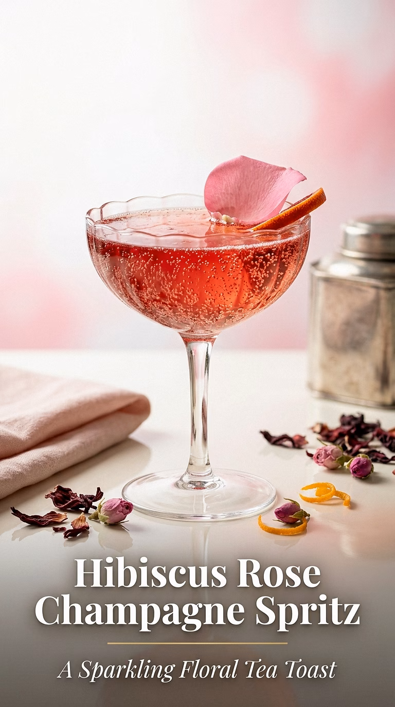 Hibiscus Rose Champagne Spritz
