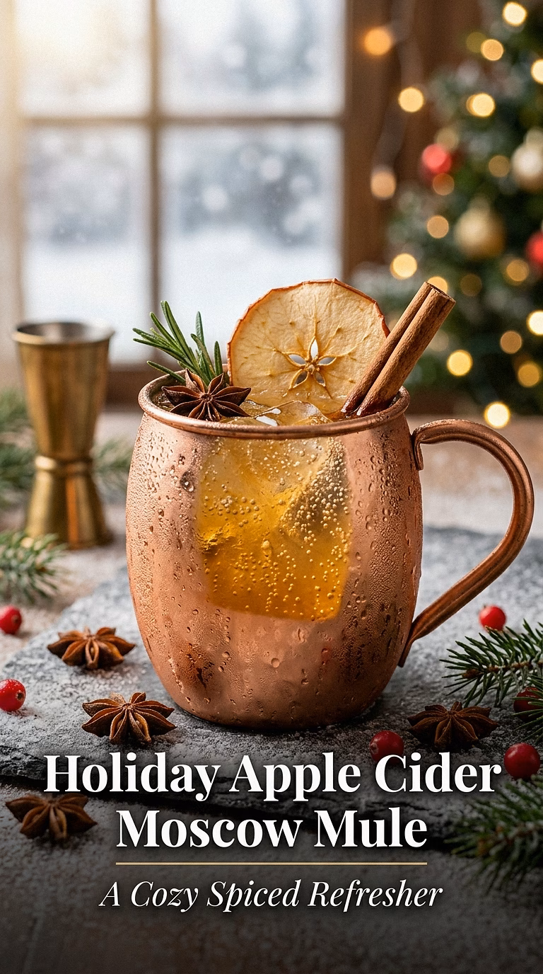 Holiday Apple Cider Moscow Mule