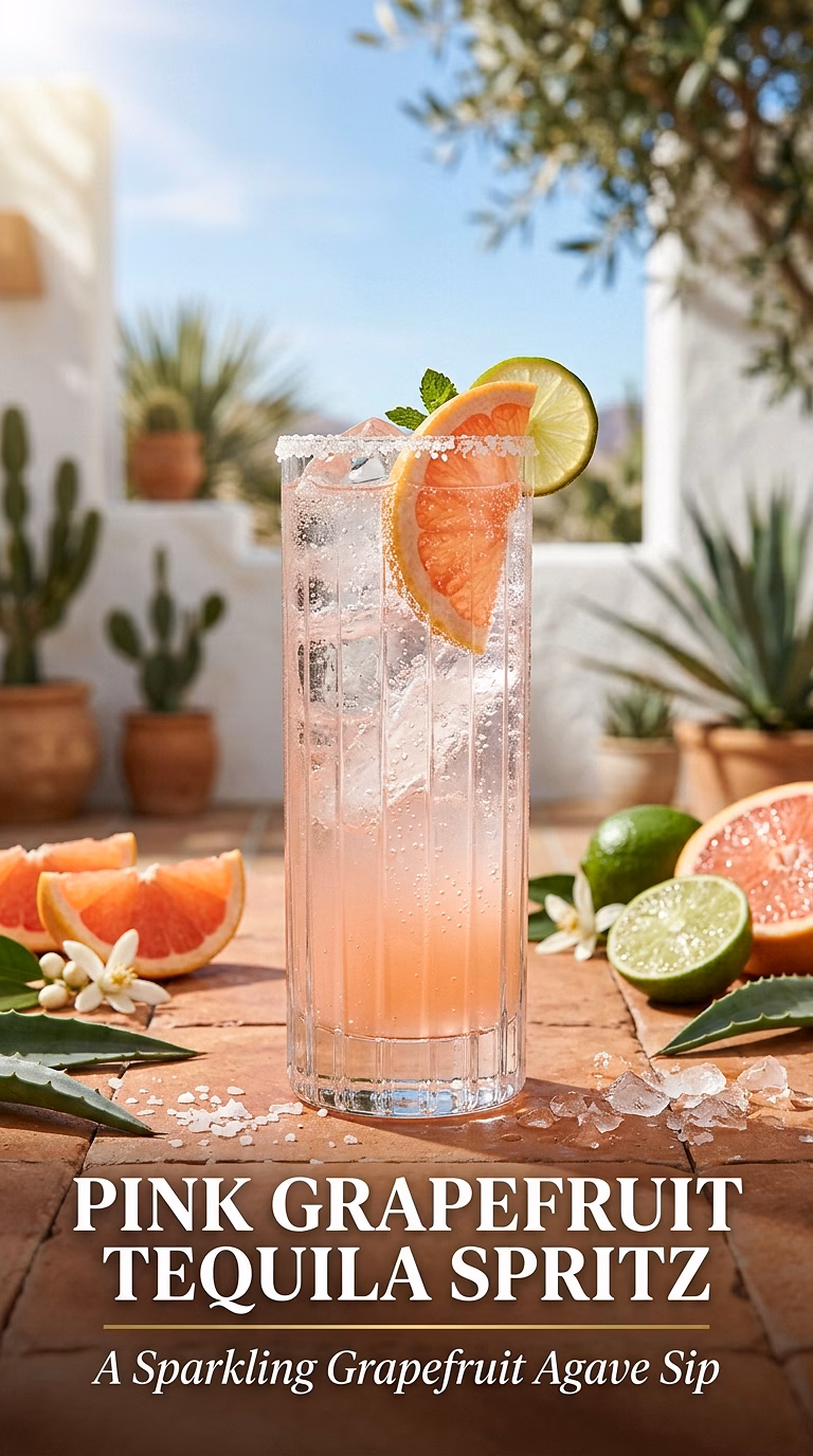 Pink Grapefruit Tequila Spritz
