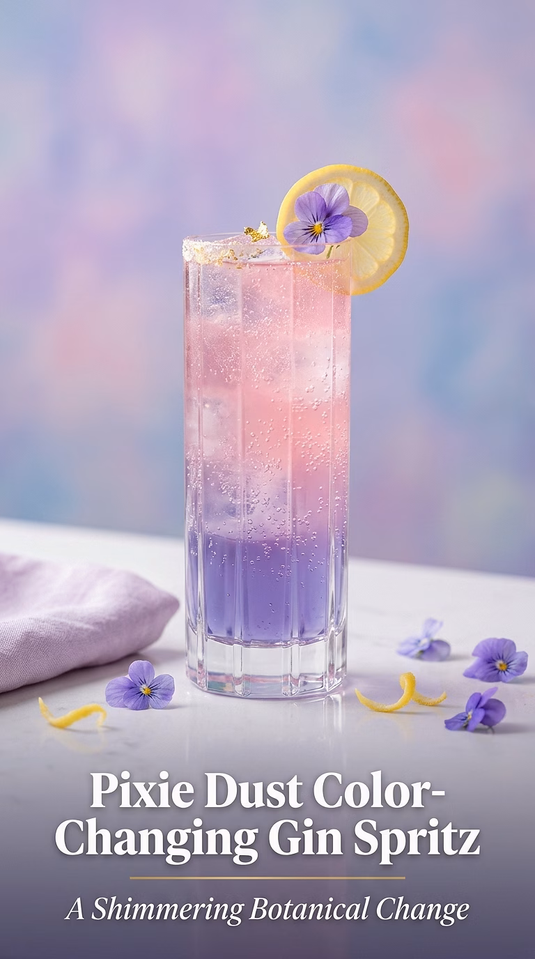 Pixie Dust Color-Changing Gin Spritz