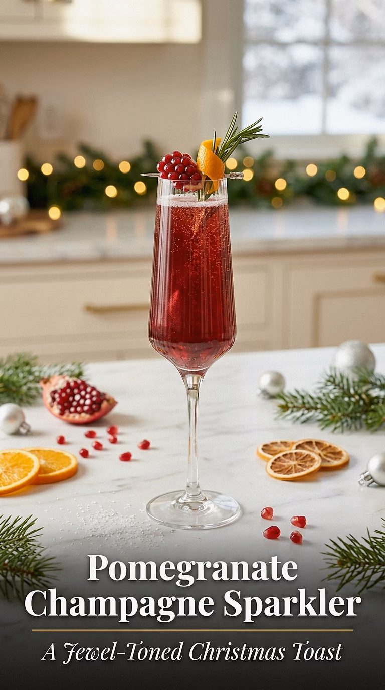 Pomegranate Champagne Sparkler