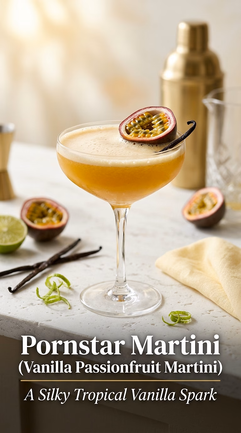 Pornstar Martini (Vanilla Passionfruit Martini)