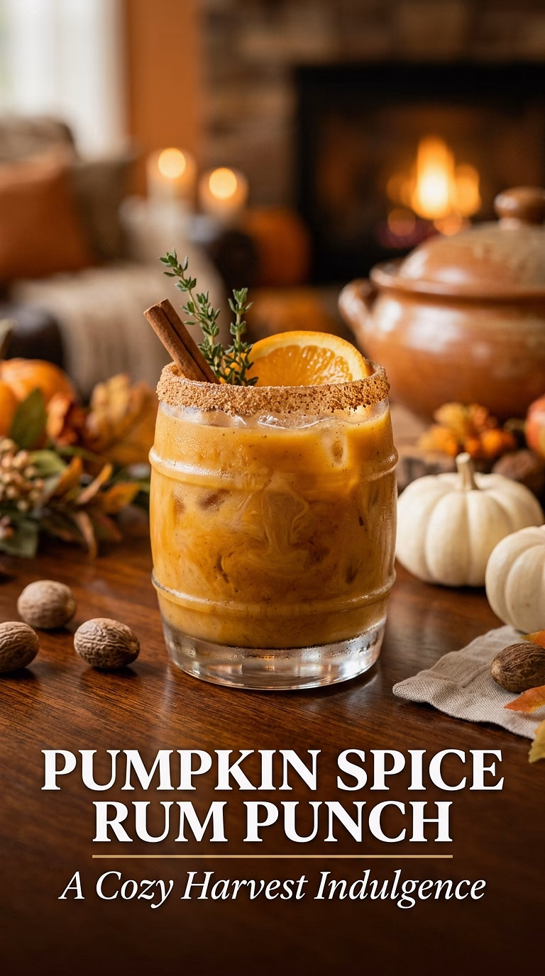 Pumpkin Spice Rum Punch