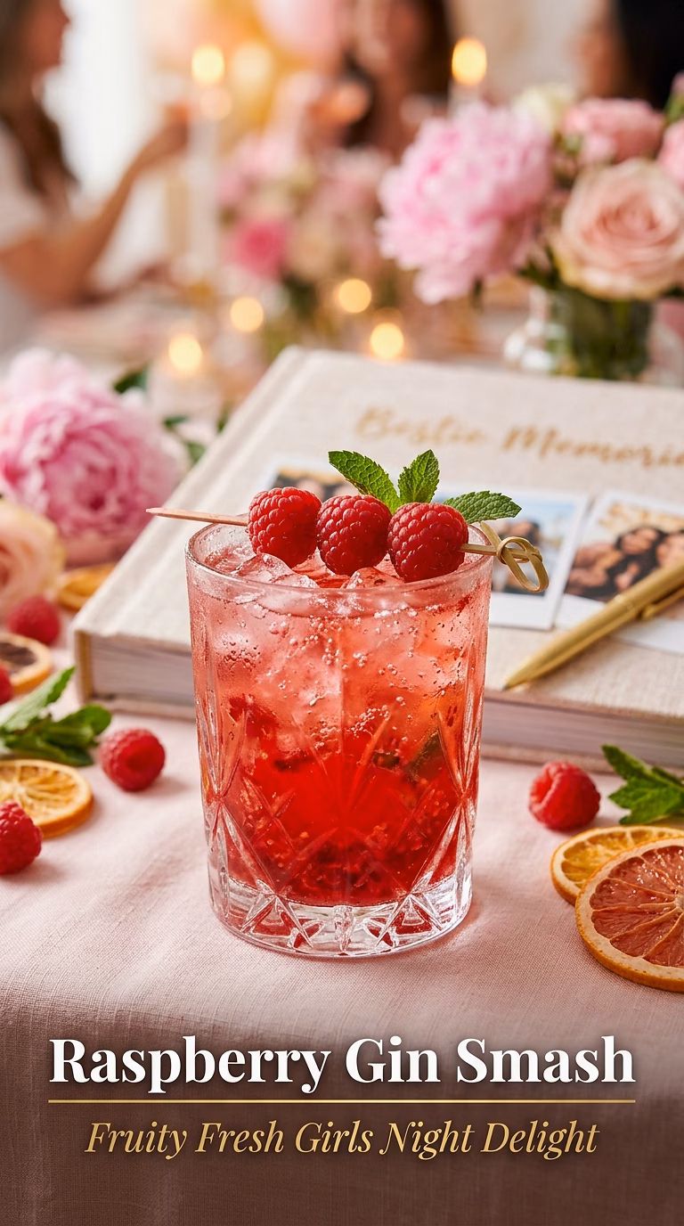 Raspberry Gin Smash