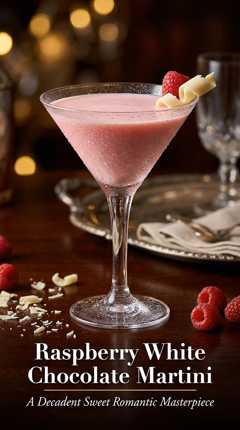 Raspberry White Chocolate Martini