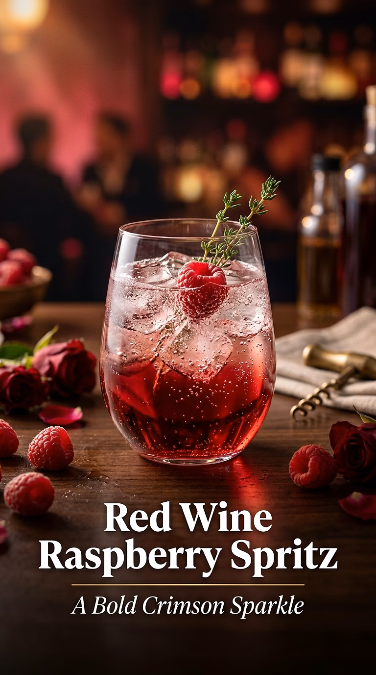 Red Wine Raspberry Spritz