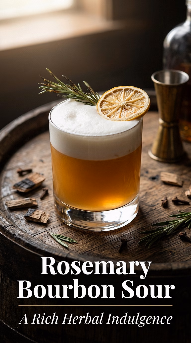 Rosemary Bourbon Sour
