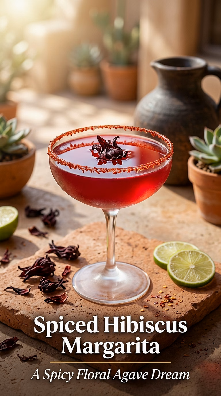 Spiced Hibiscus Margarita