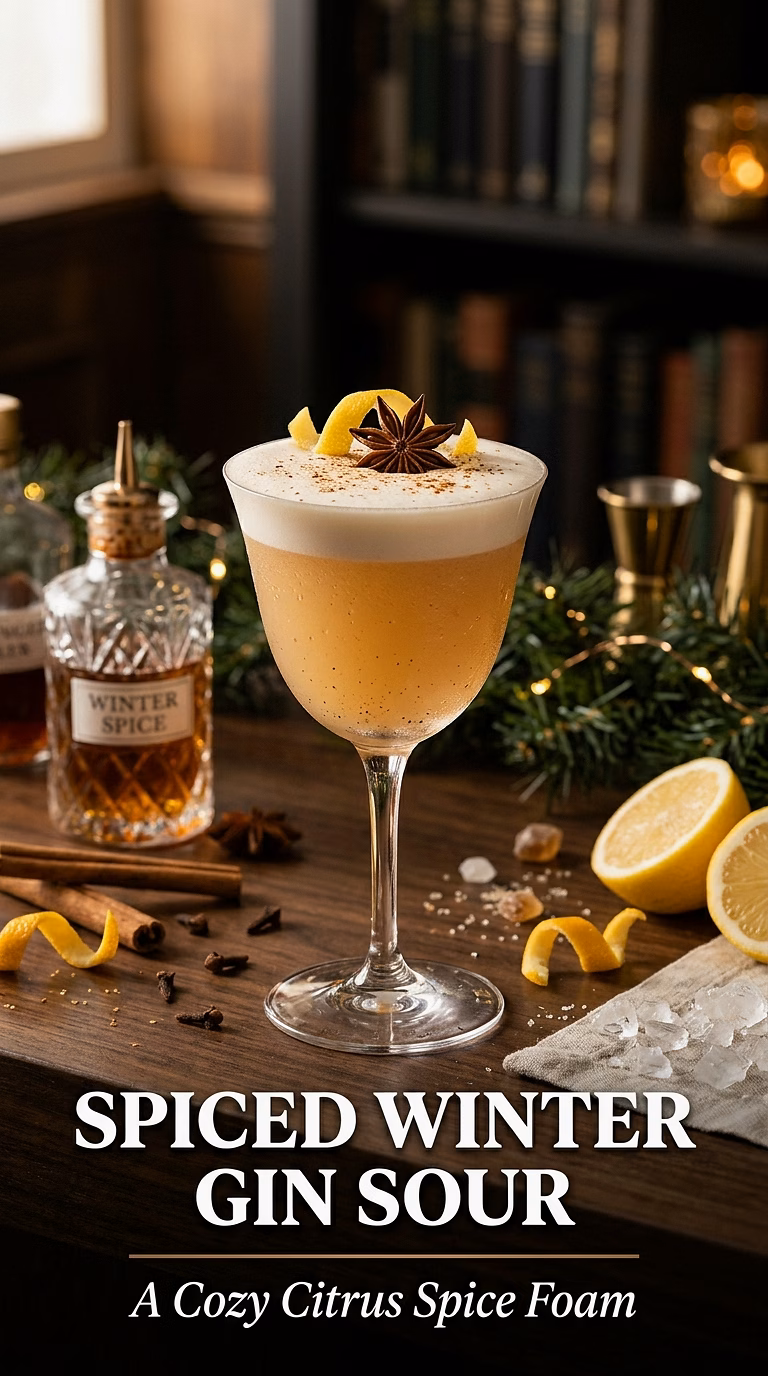 Spiced Winter Gin Sour