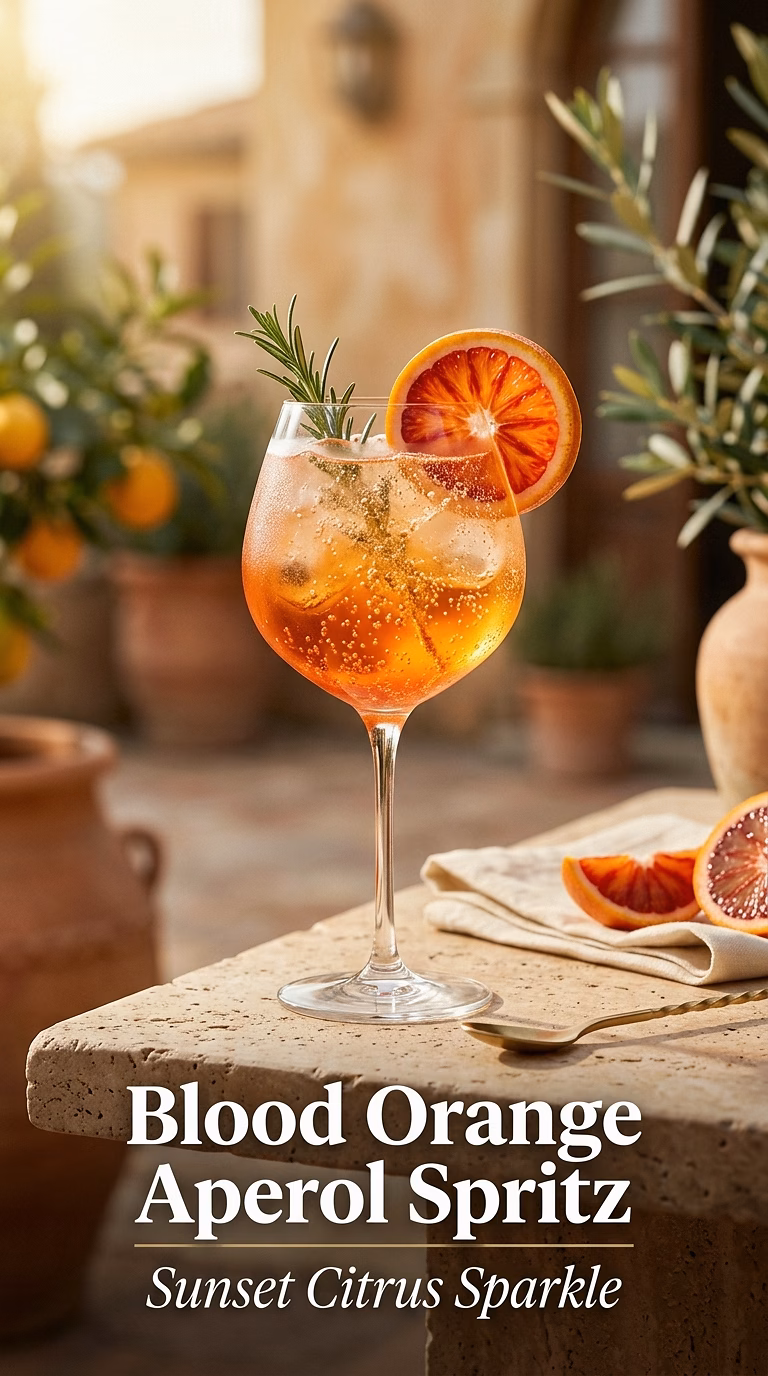 Blood Orange Aperol Spritz