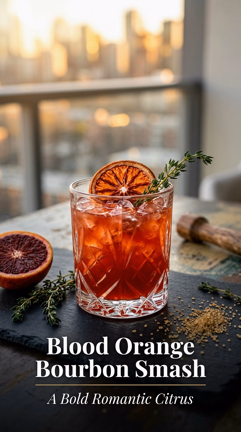 Blood Orange Bourbon Smash