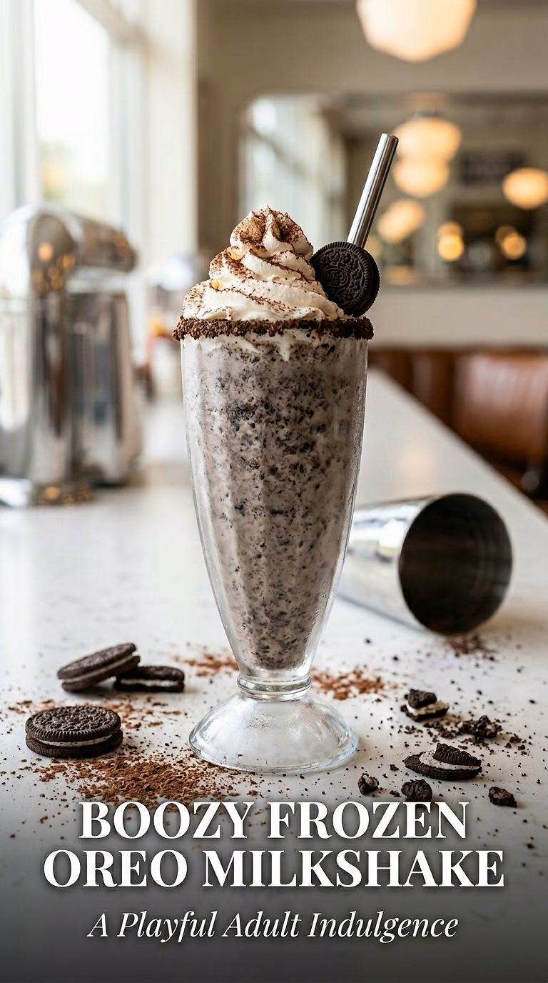 Boozy Frozen Oreo Milkshake