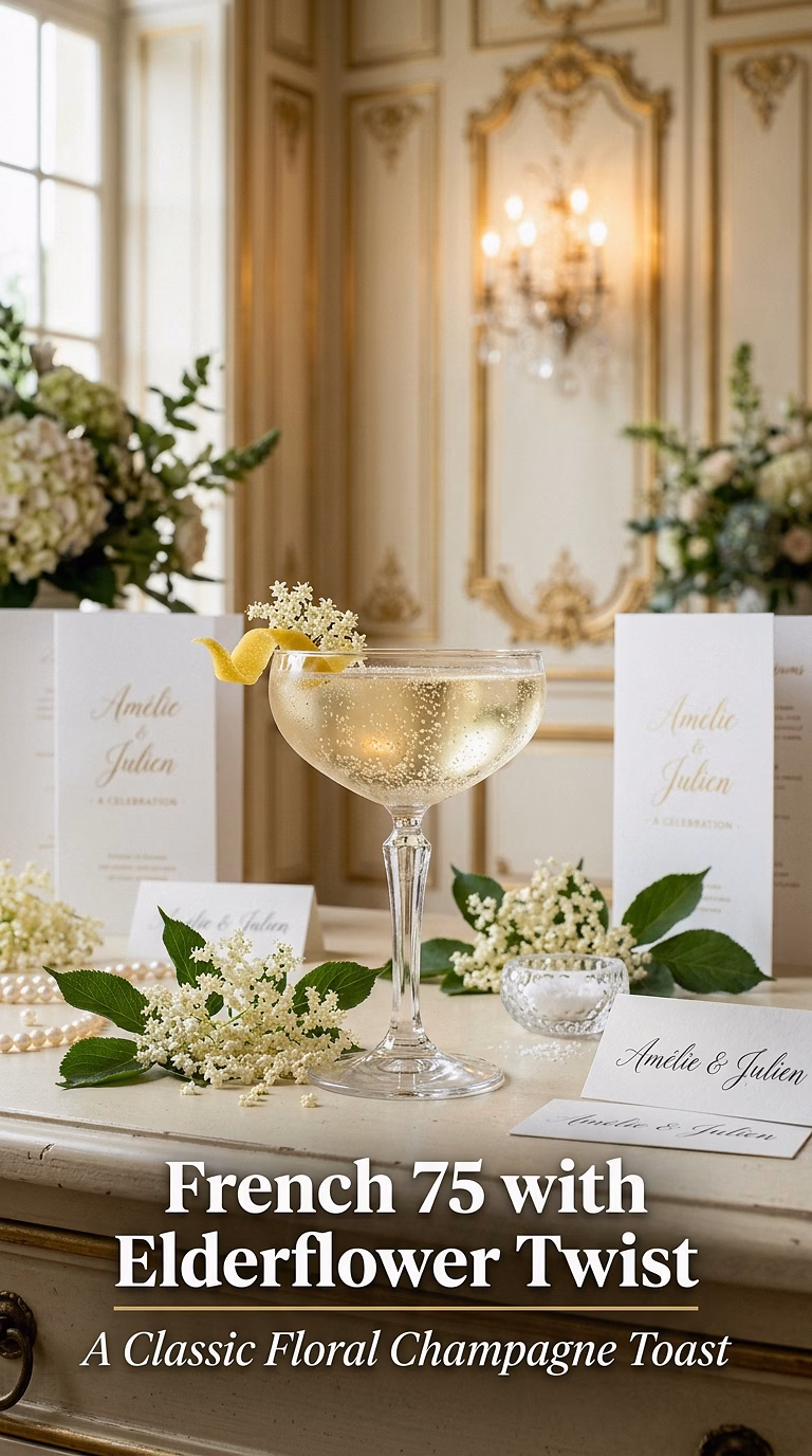 French 75 with Elderflower Twist