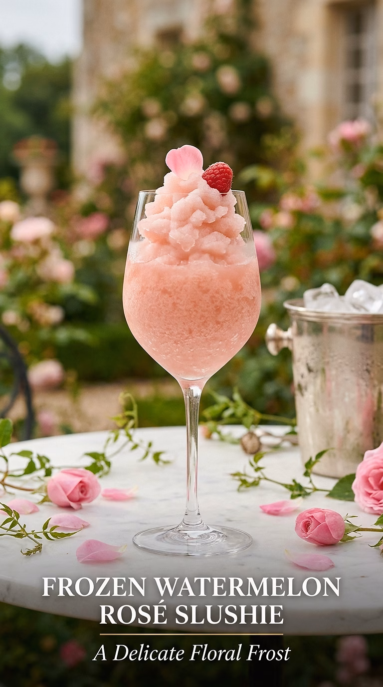 Frozen Watermelon Rosé Slushie