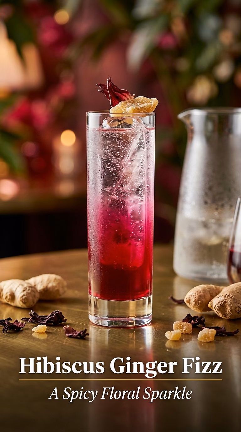 Hibiscus Ginger Fizz