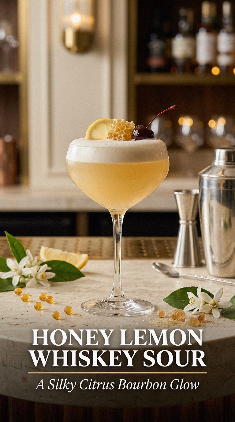 Honey Lemon Whiskey Sour
