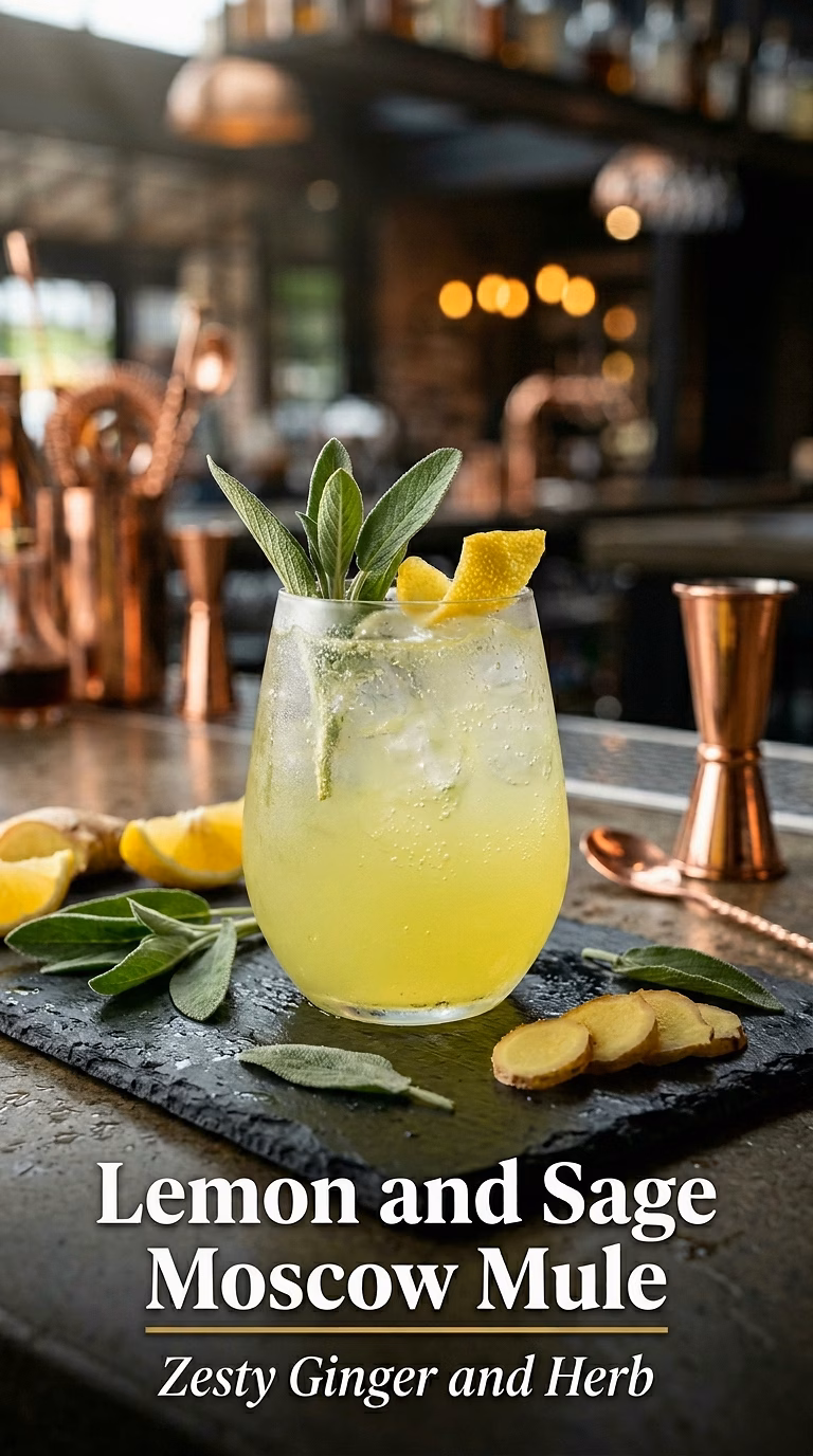 Lemon and Sage Moscow Mule