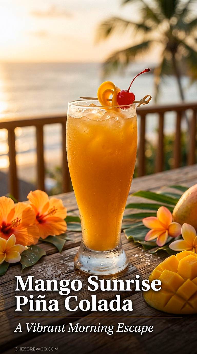 Mango Sunrise Piña Colada