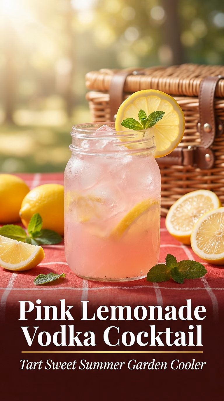 Pink Lemonade Vodka Cocktail