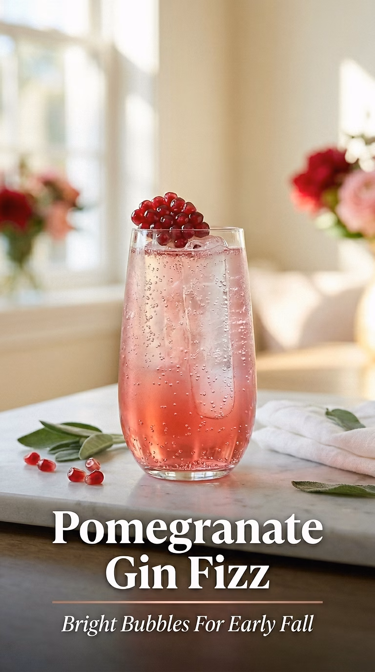 Pomegranate Gin Fizz