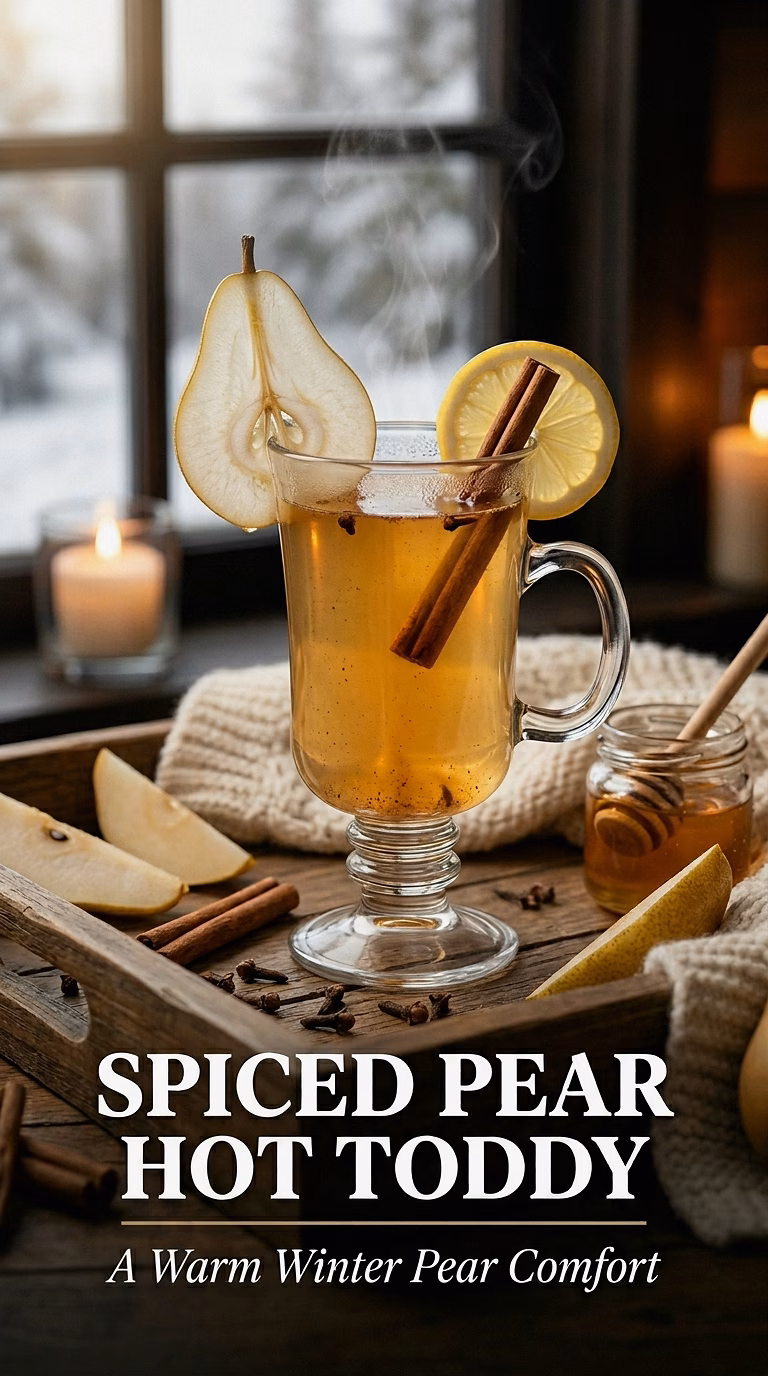 Spiced Pear Hot Toddy