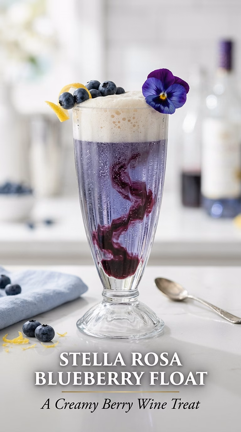 Stella Rosa Blueberry Float