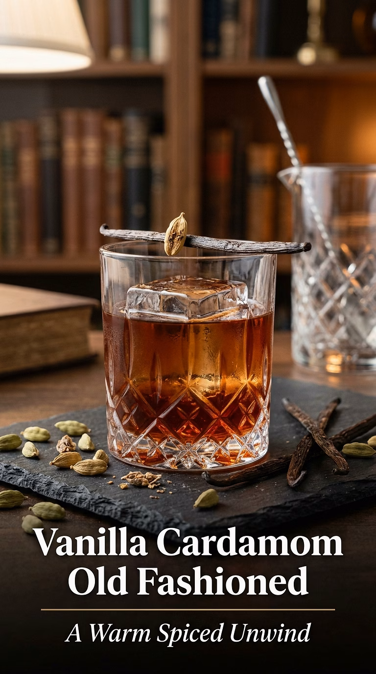 Vanilla Cardamom Old Fashioned