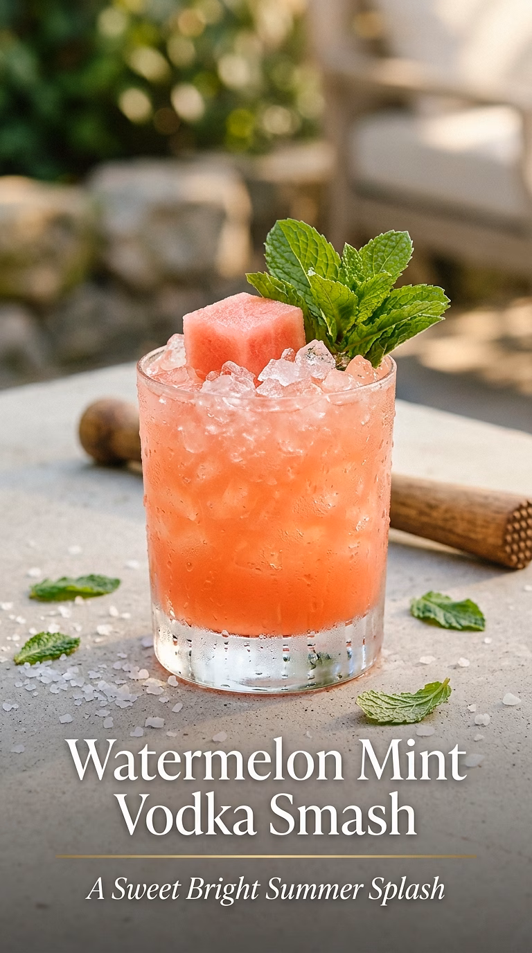 Watermelon Mint Vodka Smash