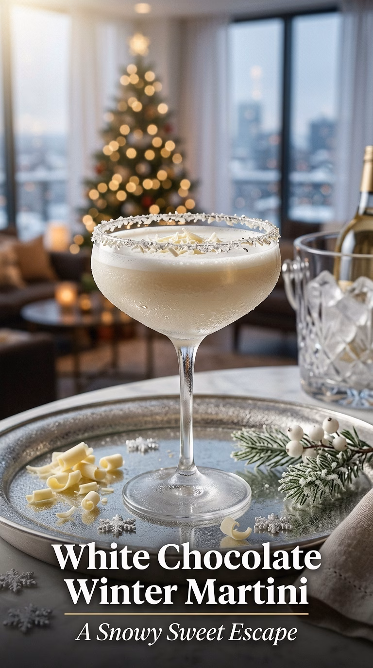 White Chocolate Winter Martini