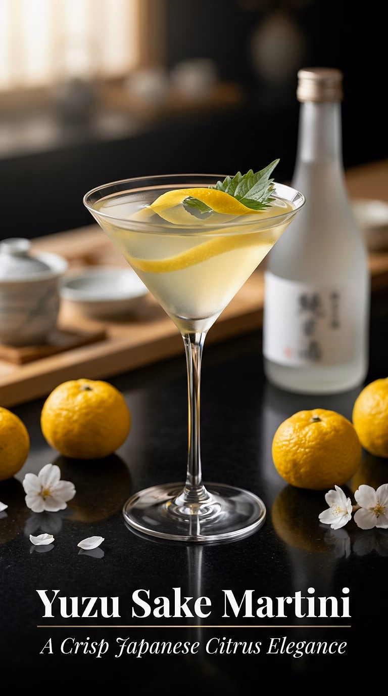 Yuzu Sake Martini