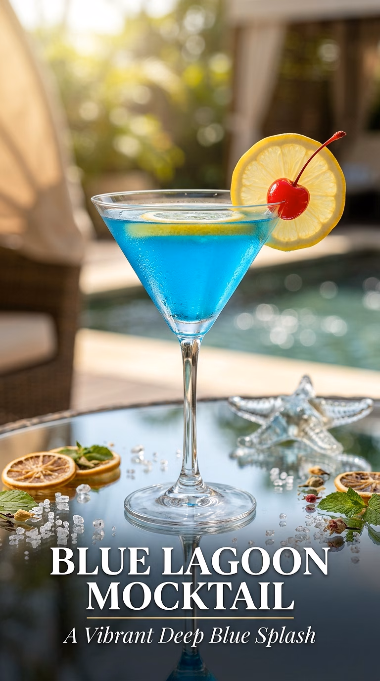 Blue Lagoon Mocktail