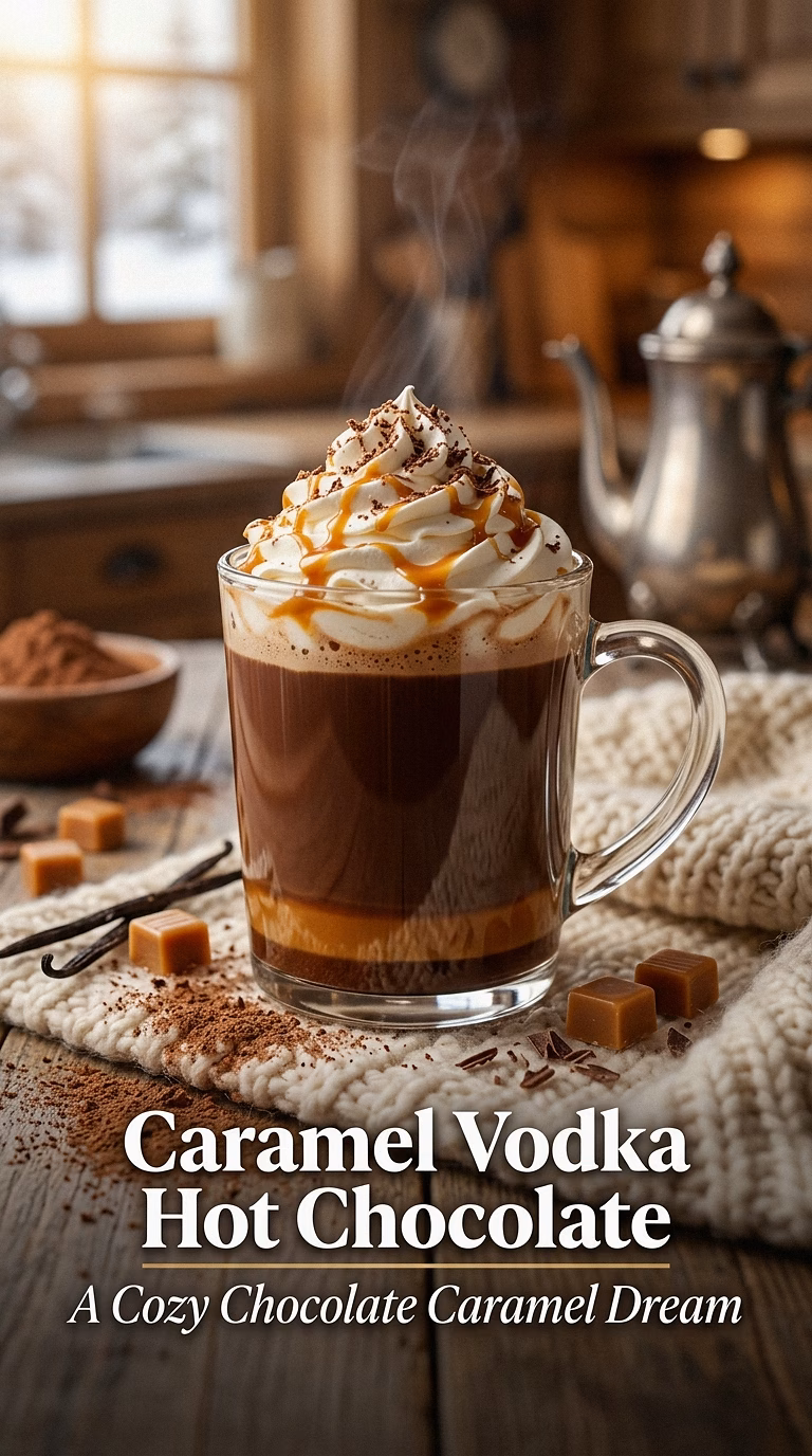Caramel Vodka Hot Chocolate