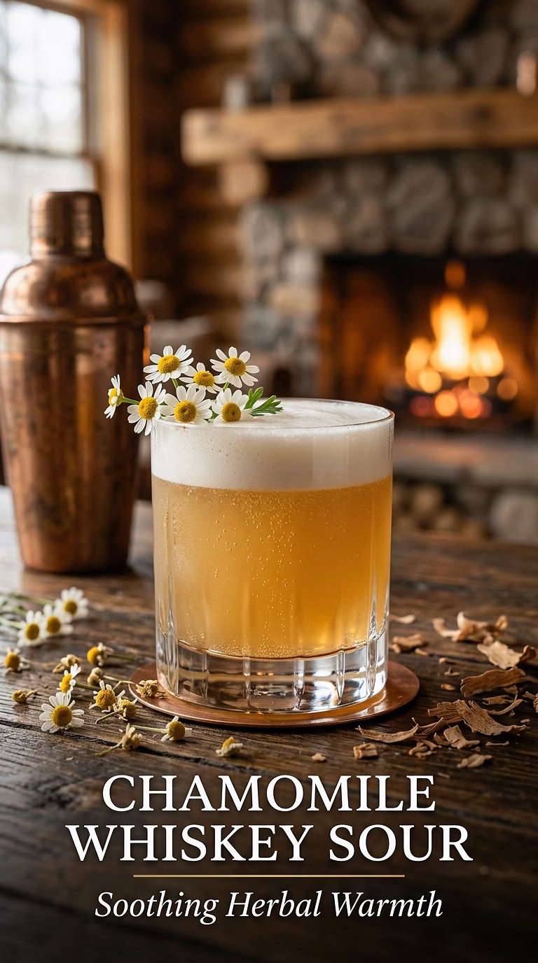 Chamomile Whiskey Sour