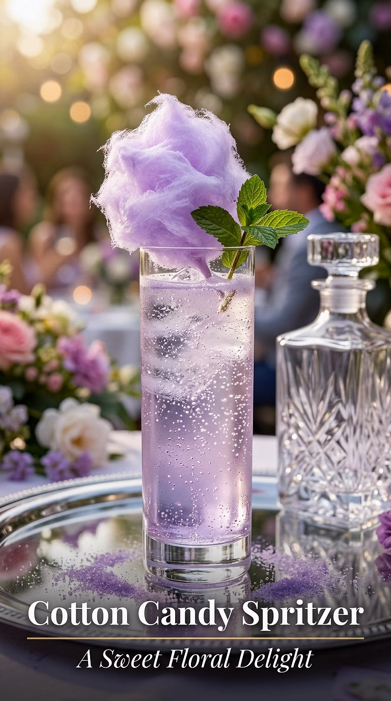 Cotton Candy Vodka Spritzer