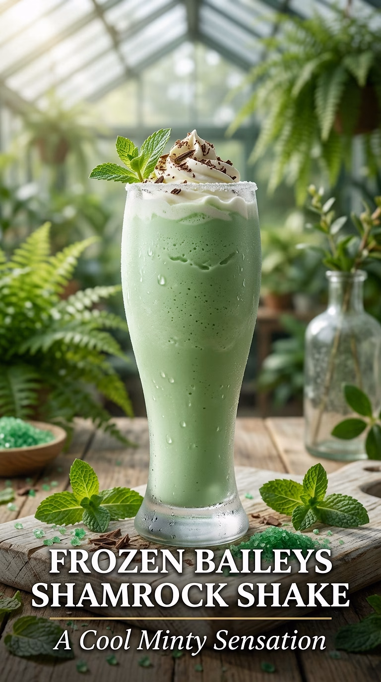 Frozen Baileys Shamrock Shake