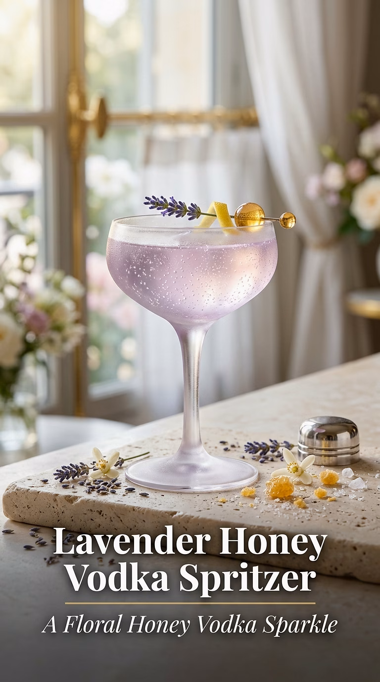 Lavender Honey Vodka Spritzer
